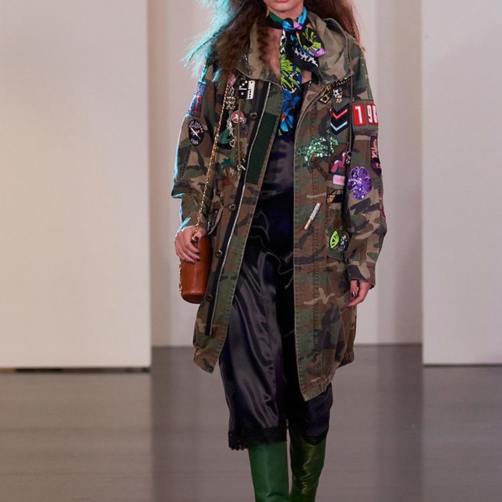 Zara Trafaluc Denimwear Camo Jacket